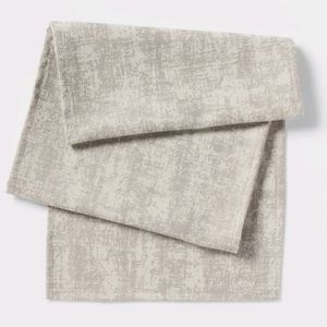 14" x 108" Lux Cotton / Polyester Blend Table Runner | Grey